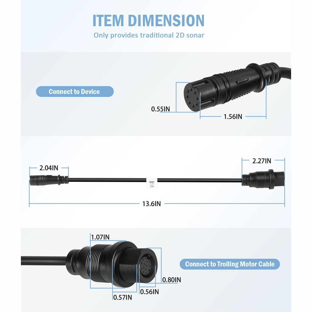 Replace for1852078 MKR-DSC-15D - Fish Finder Cable recension och pris