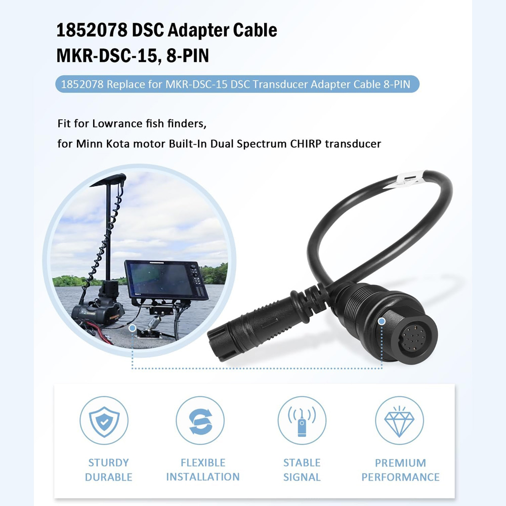 Replace for1852078 MKR-DSC-15D - Fish Finder Cable recension och pris